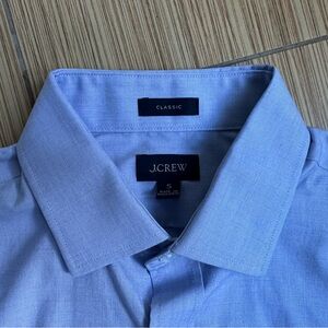 J. Crew Light Blue Dress Shirt Spread Collar NEW NEW NEW